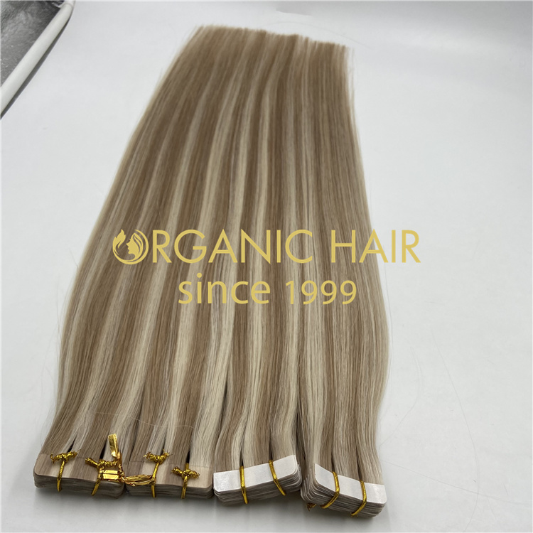 100% human hair extensions tape in Wholesale-M6